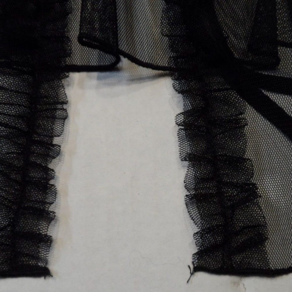 Flora Nikrooz Teddy Size Medium Black Sequins - Picture 3 of 7